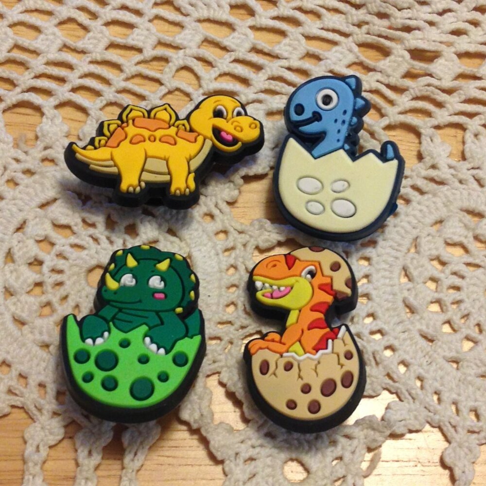 Dinosaur Jibbitz - Dino shoe charms for CROCS or similar shoe